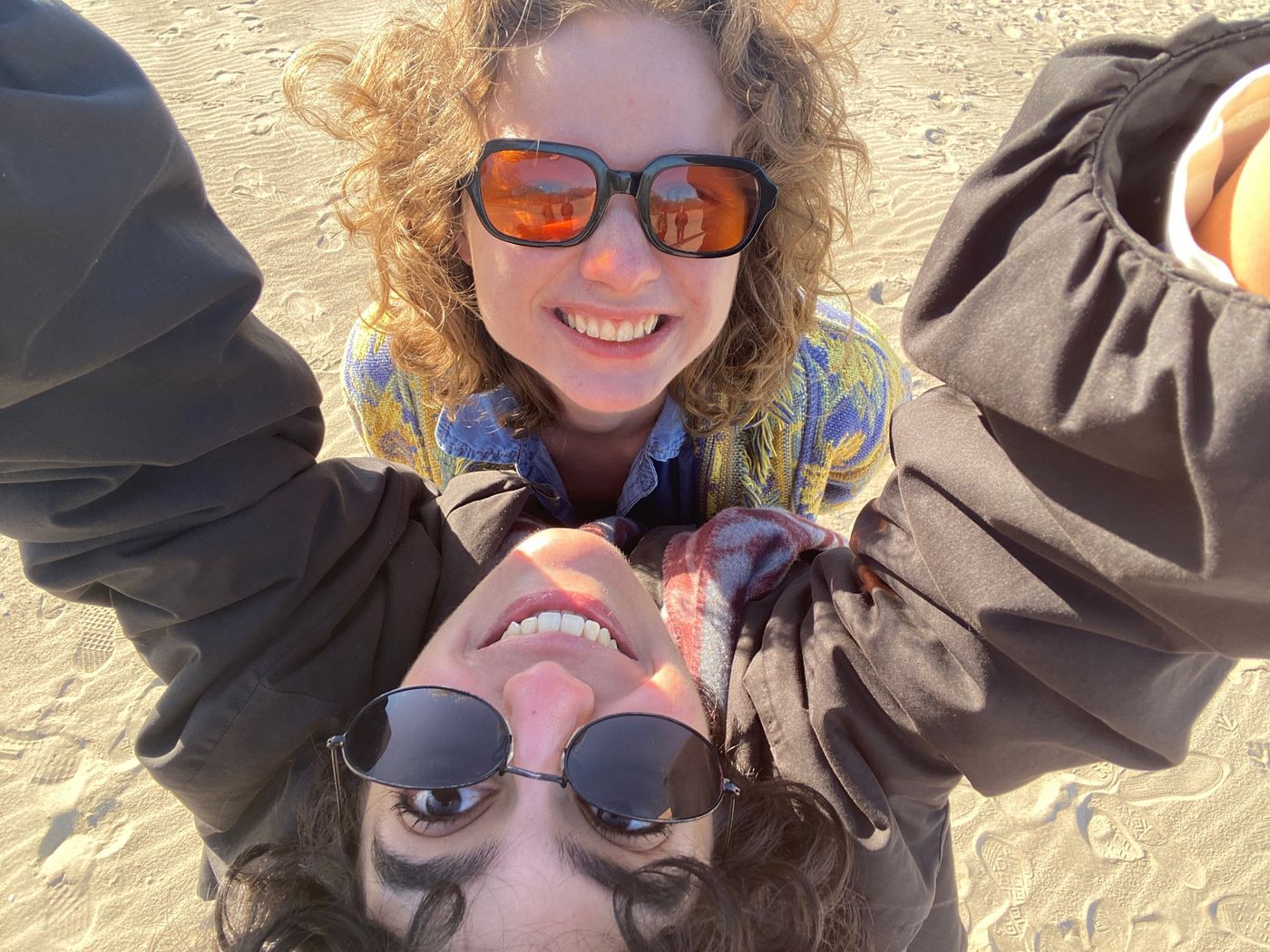 Selfie on the sand