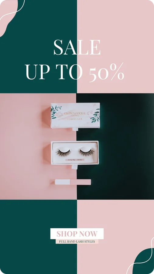 Pinterest post: Full Band Lash Styles Sale!