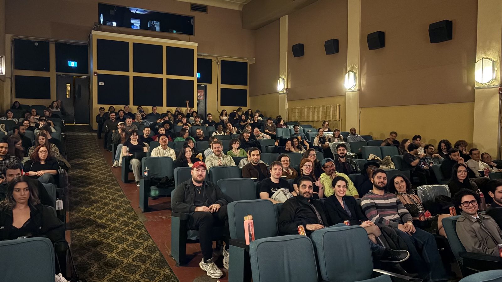 The audience in the Revue Cinema